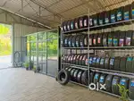 car wash staff and car, Bike tyre Techinician
