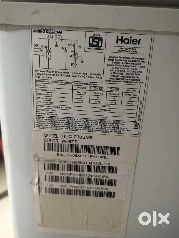 Haier Deep freezer