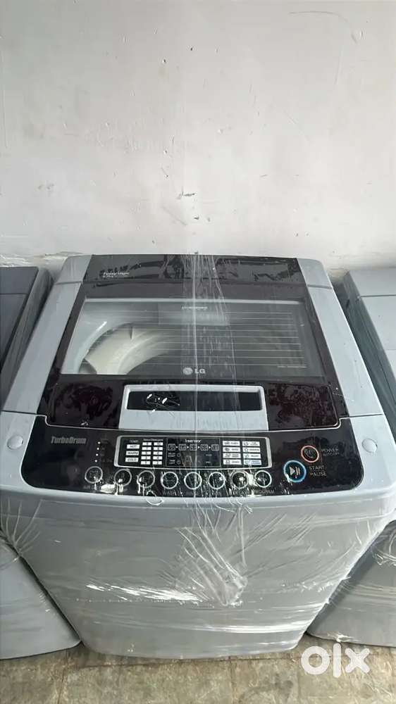 LG washing machine fully automatic top load with warranty and good con