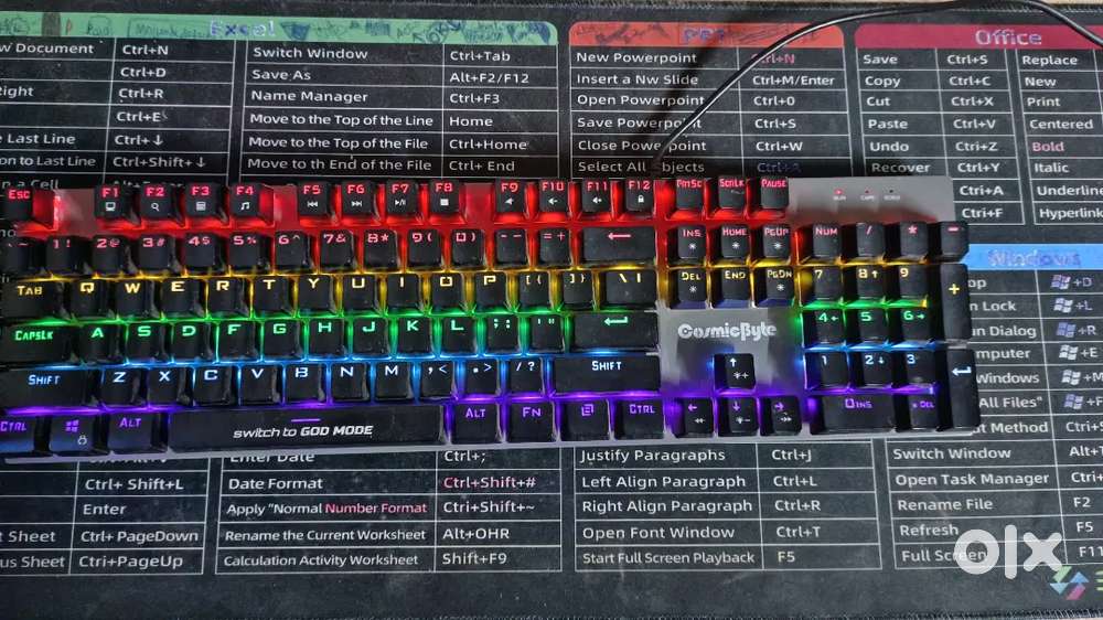 Cosmic Byte Mechanical Keyboard Wired with Dell Wired Mouse