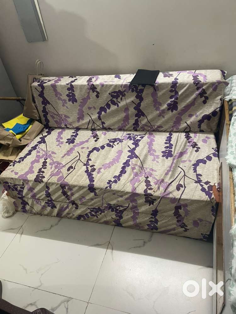 All things 6/4 sofa cum bed, study table, washing machine. mattress