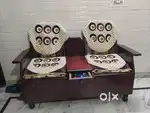 Small wooden sofa