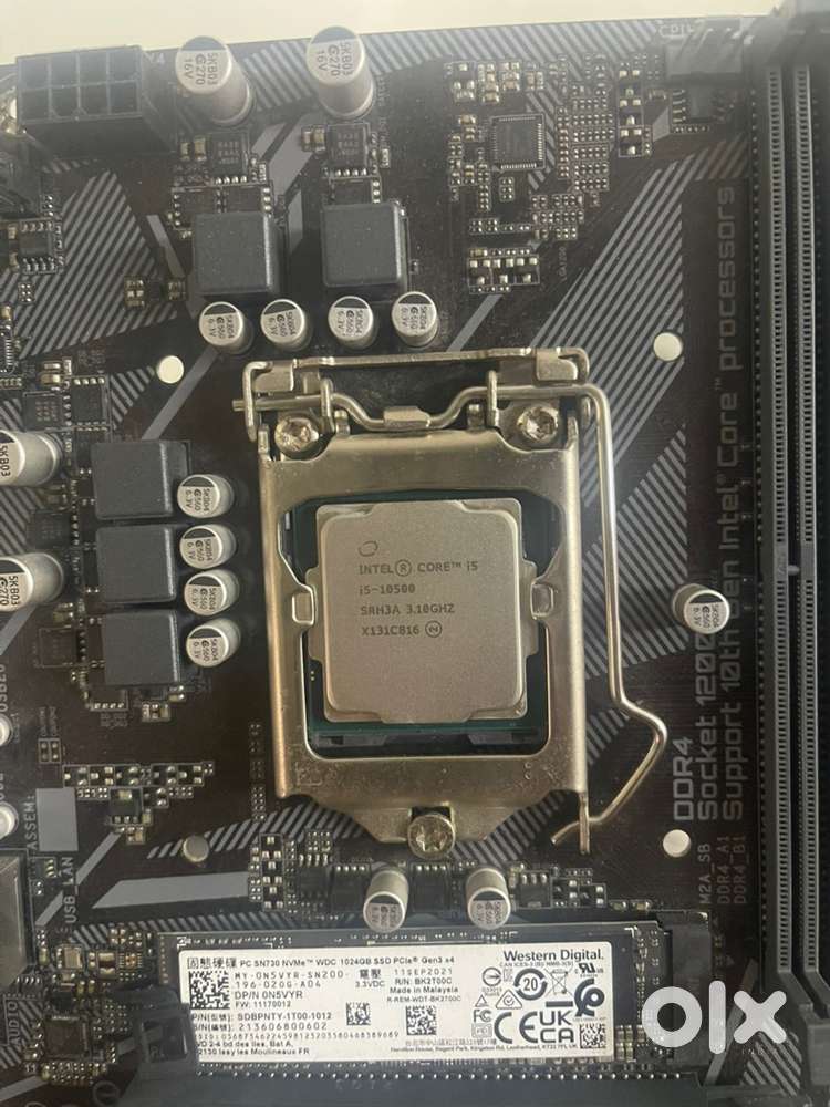 I5 10500 Processor , Motherboard , Nvme SSD