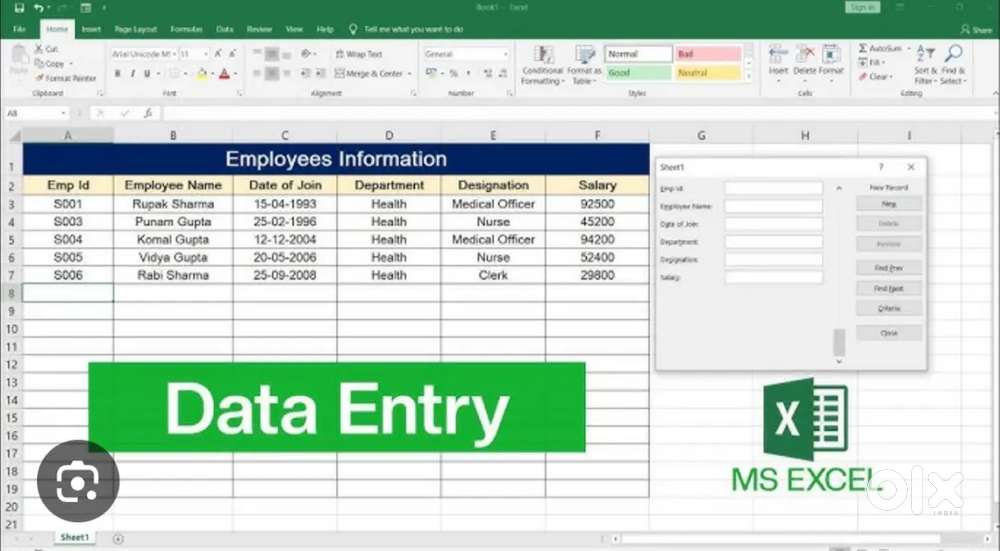 Urgent Hiring 20 Data Operator / Tellecaller / Back office
