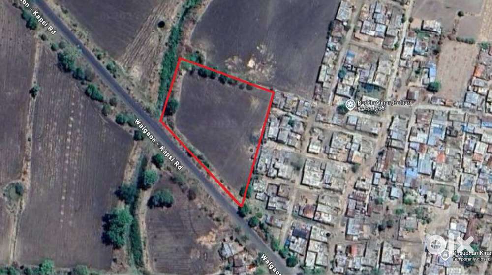 Prime Road-Touch Agriculture Land for Sale on Wardha–Ragao Road