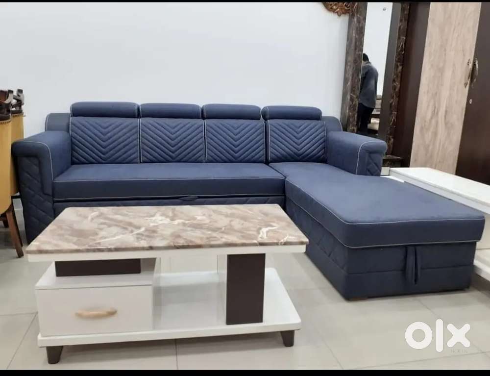 3 seater sofa with beautiful colour with comfortable headrest