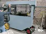 Grey food cart counter manufacturer