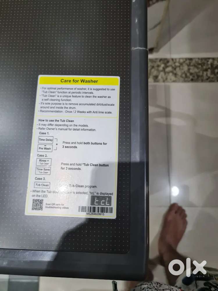 Washing machine sell