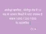 Plot with investment