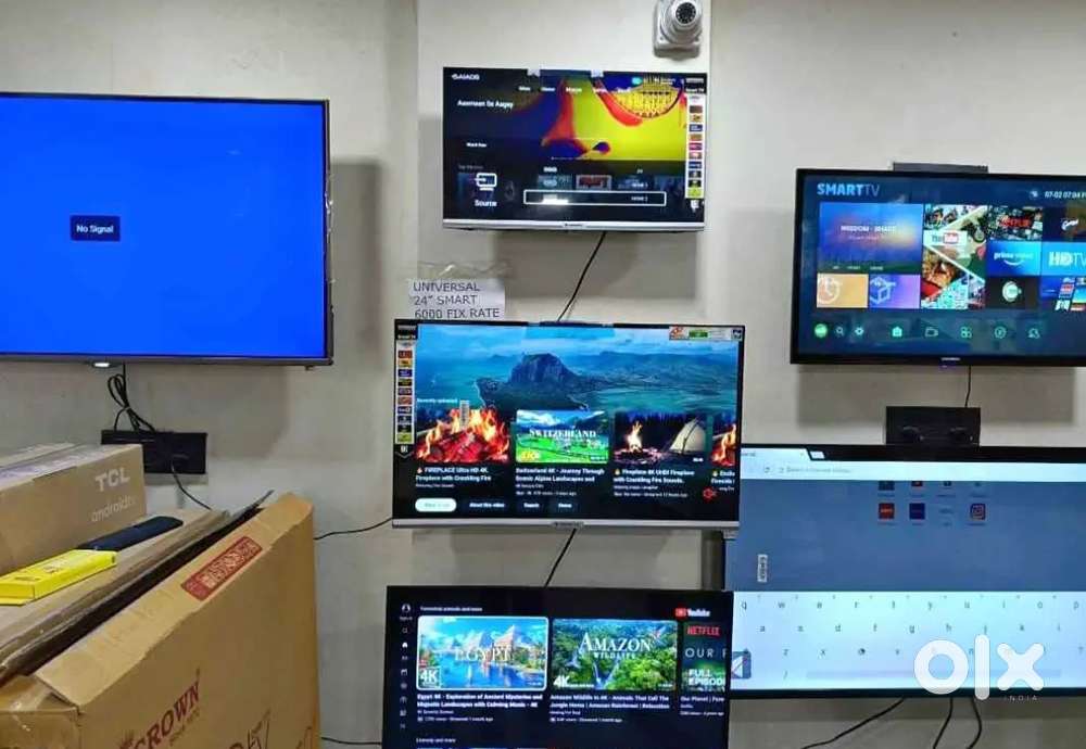 40 inch smart android frameless led tv with 600 live free channel