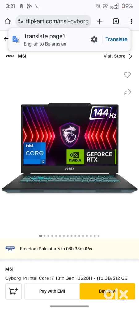 MSI Cyborg 15 A13V