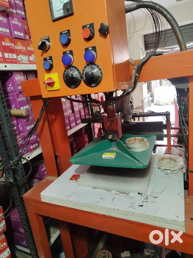 Rubber sleeper cutting machine & paper plate making machine