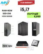 Ram - 8GB DDR3  Hard Disk - 500GB  All Basic Software Loaded  Warrant