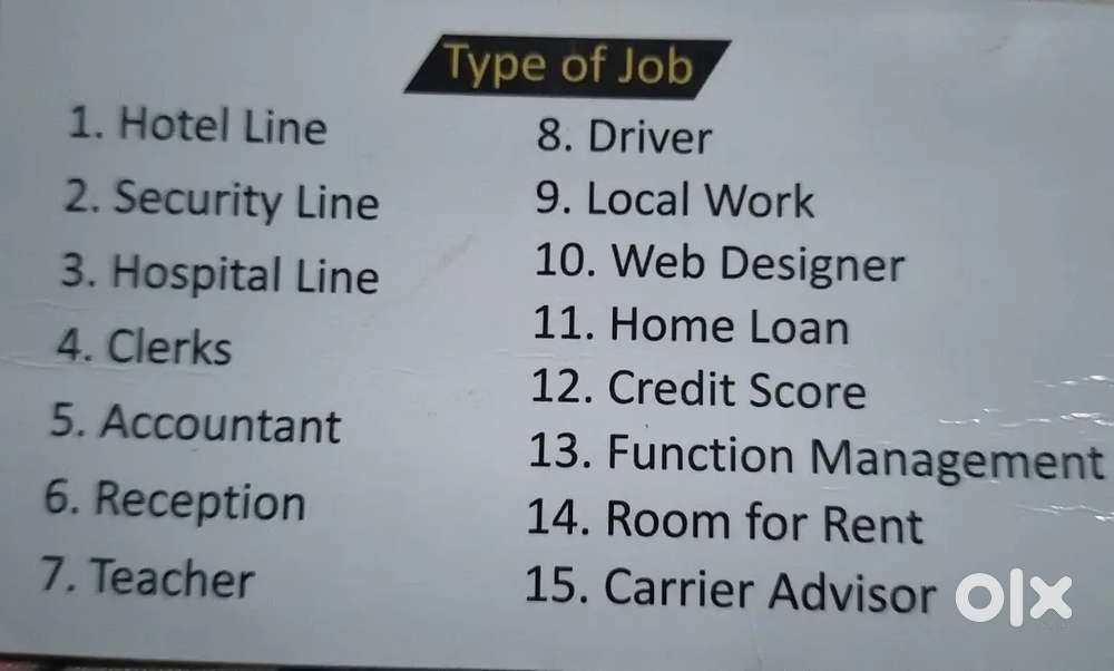 Full time all job's available