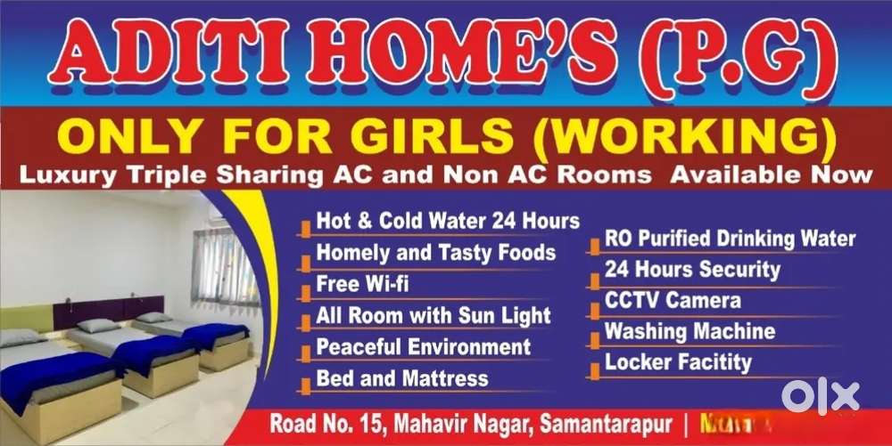 AC/Non AC Girls Hostel or PG