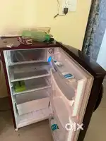 Single door fridge and Office chair with Table