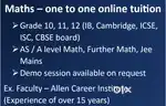 Maths Online tuition for IB / IGCSE / ICSE / JEE / SAT (9, 10, 11, 12)