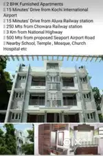 2 bhk Furnished Apartments for sale near Desom Aluva