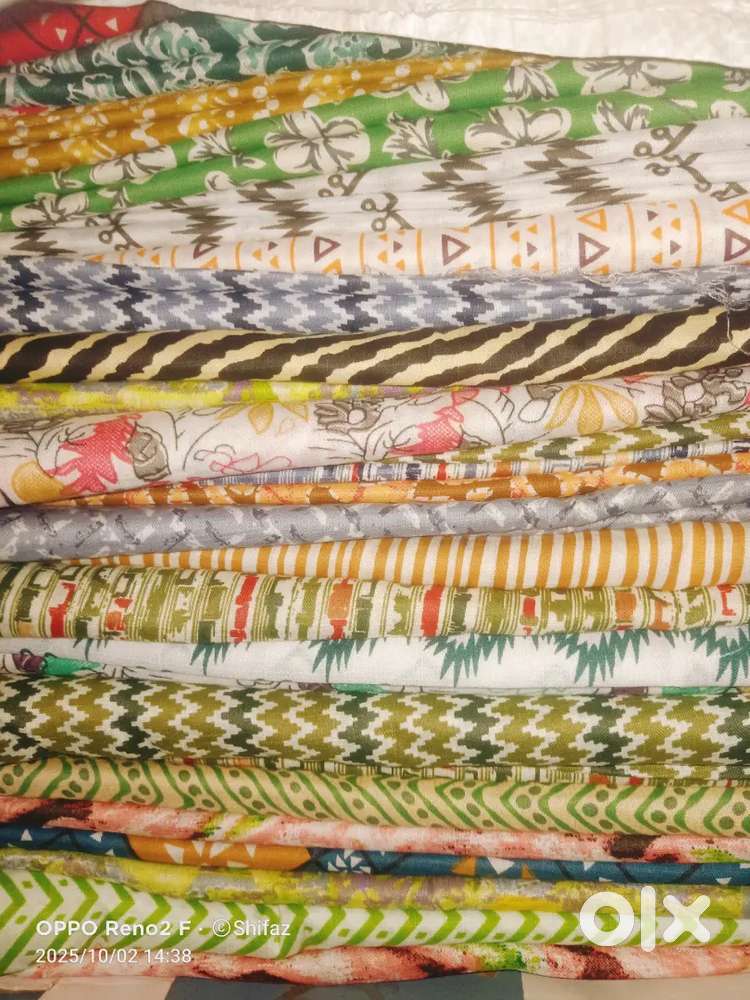 Stock sale-ladies cotton net silk dresses 1mtr/30s or 60rs