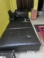 3 seater leather sofa