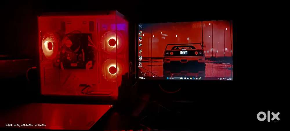 Gaming computer setup