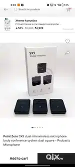 SX9 wirless microphone