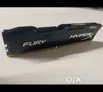 Desktop HYPERX FURY 8GB DDR4 RAM, 2400MHz