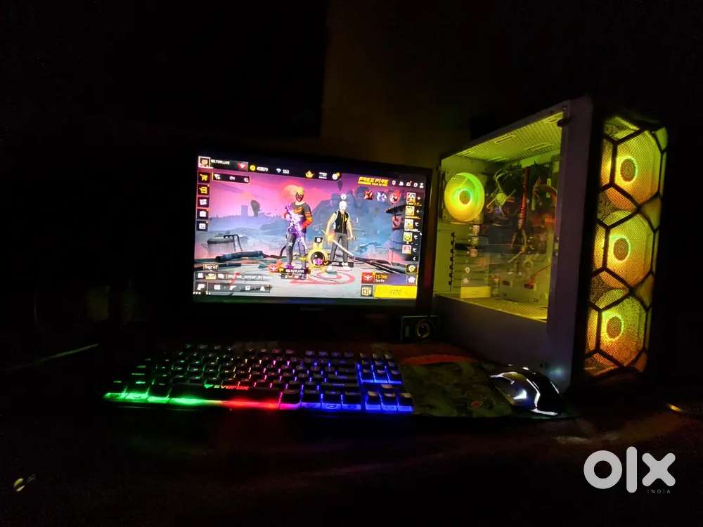 Zebronics screen, Zebronics cpu, keybord, mouse, and all accessories