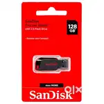 Original SanDisk Cruzer Blade 128GB, USB 2.0, Flash Drive, Pendrive,