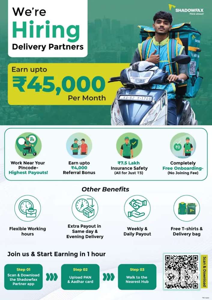 Need delivery executive