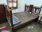 Antique original teak wood double bed