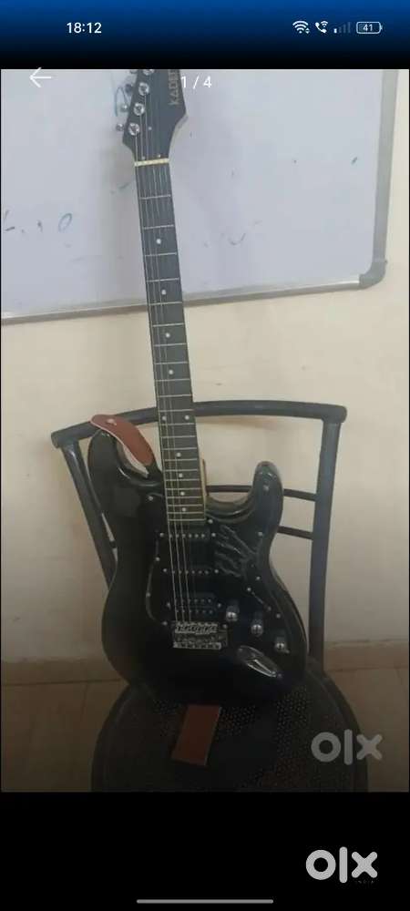 Electric Guitar with amplifier