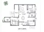 2bhk, new flat, 1.5km from CET college of Engg, Sreekaryam