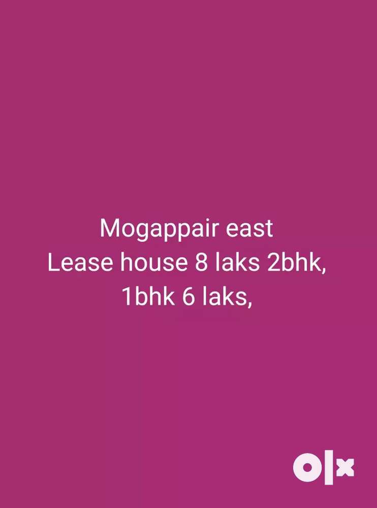 Lease house 8 laks Collector Nagar