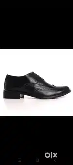 Men’s Black Leather Brogue Formal Shoes – Office & Party Wear