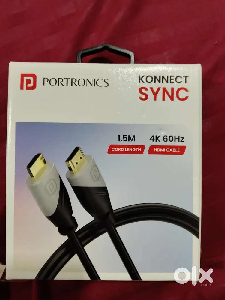 Portronics Konnect sync HDMI TO HDMI cable