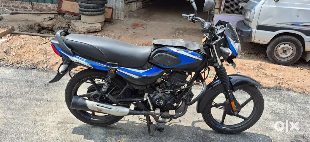 BAJAJ CT110; MODEL 2019 TO 2020; SELF STARTER ALLOY WHEEL; BLACK & BLU