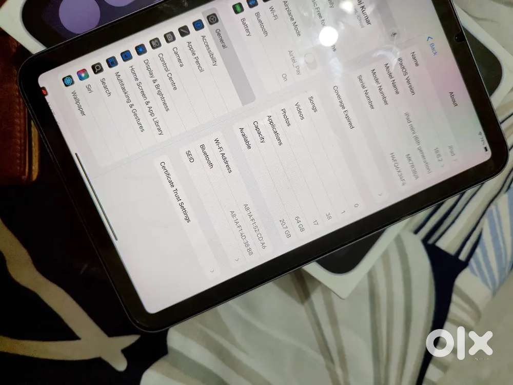 Fix price Apple ipad mini6 with box 64gb