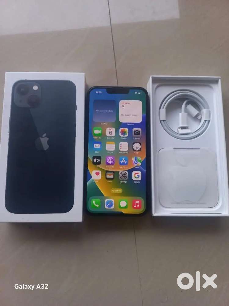 iPhone 13 256gb Black with box and bill