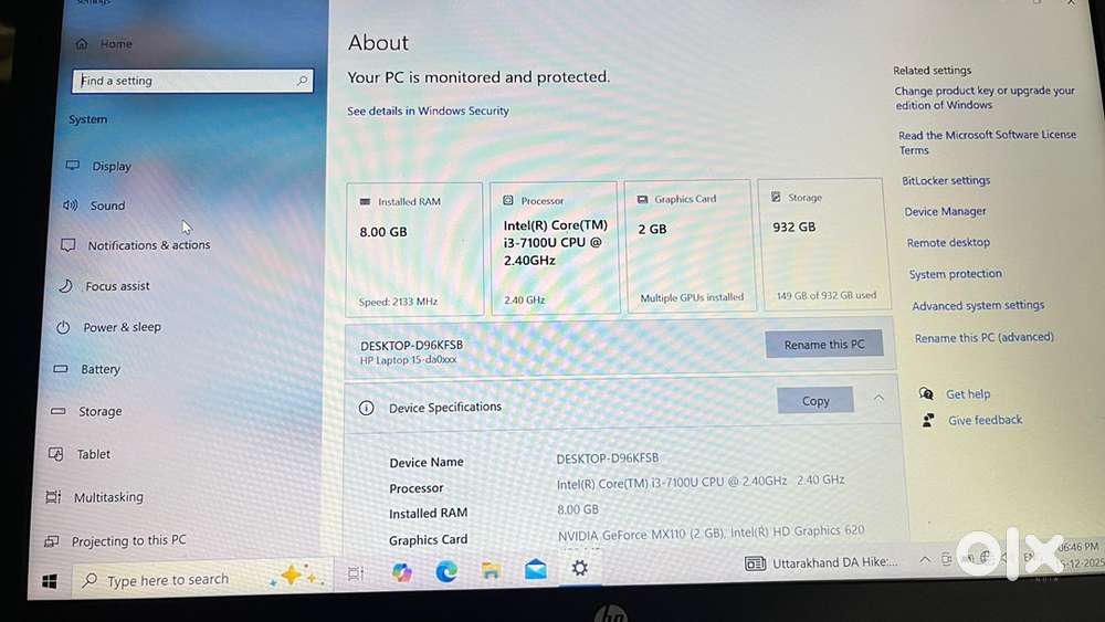 Hp laptop New condition