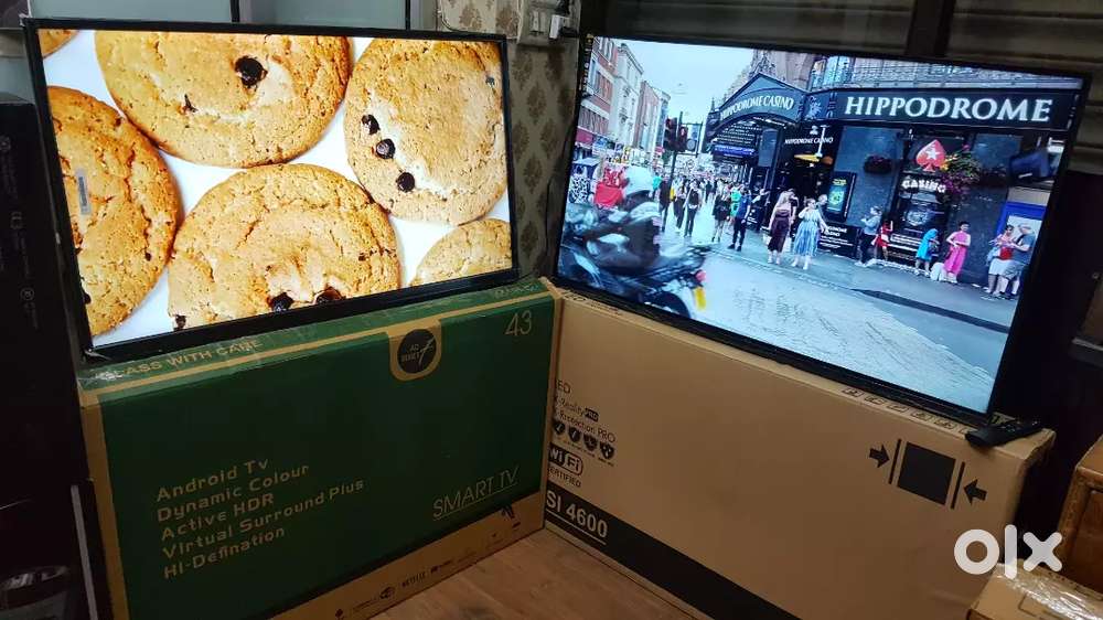 42inch 4k android SMART led tv uhd display 1year warranty with bill
