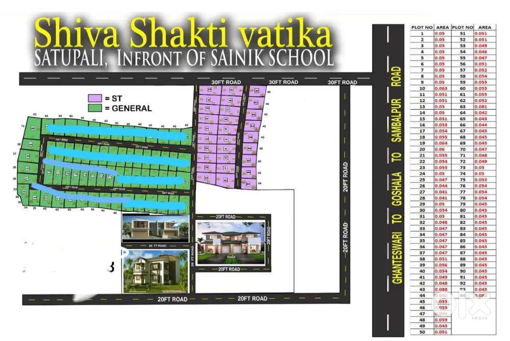 ST plot for sale near sainik school sambalpur with best location