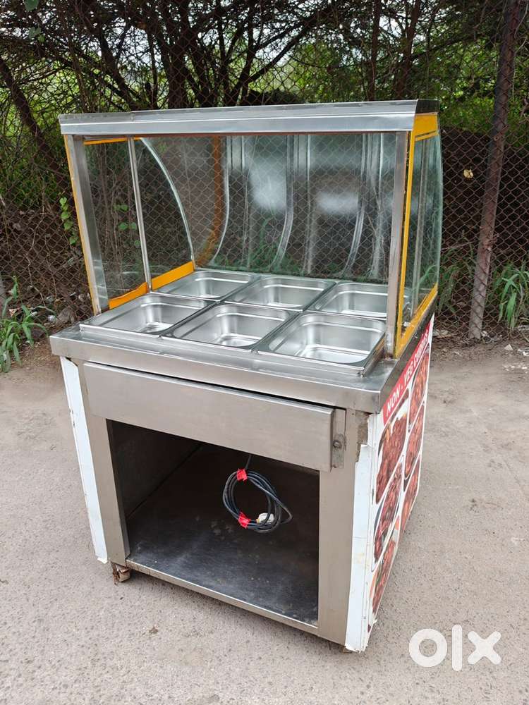 Stainless steel Curry counter(New 6-Bowls)