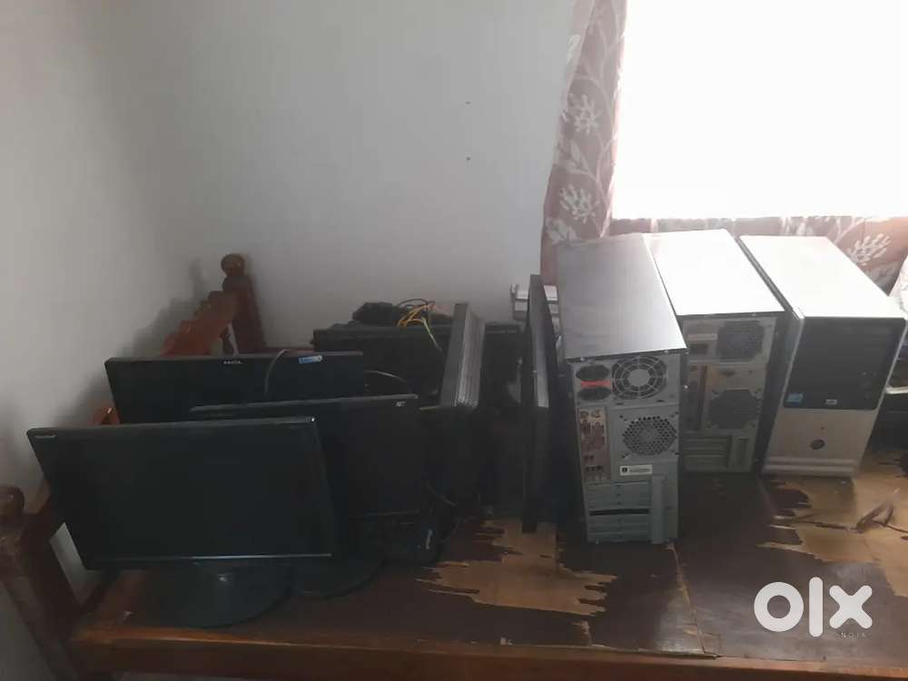 Office furniture tables 8nos chair 12nosrevolving&computers