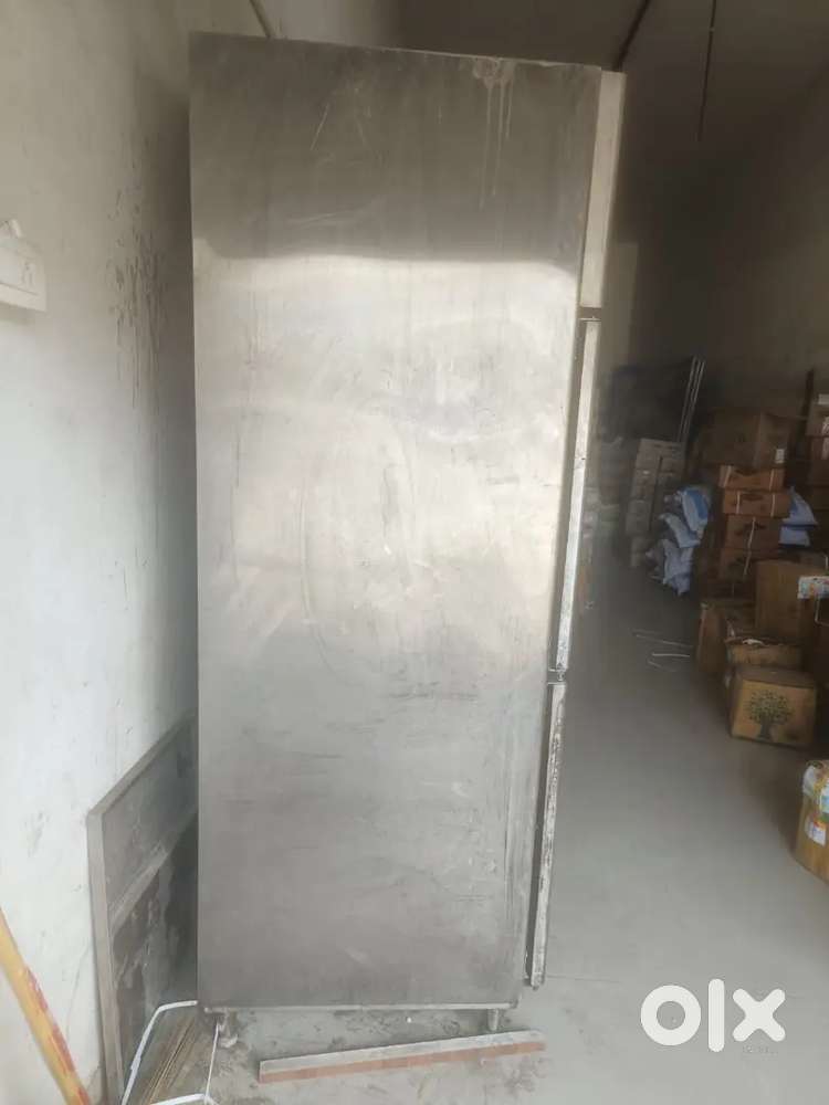 Stainless steel fridge