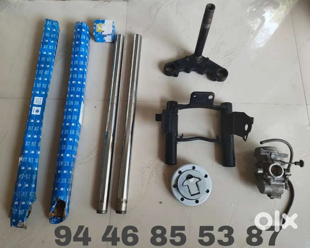 Pulsar 150 Fork , Pipes , T stump / stem , Lampshade Assembly Spare