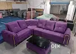 Purple colour and chip sofa set with adjustable headrest in STARF l