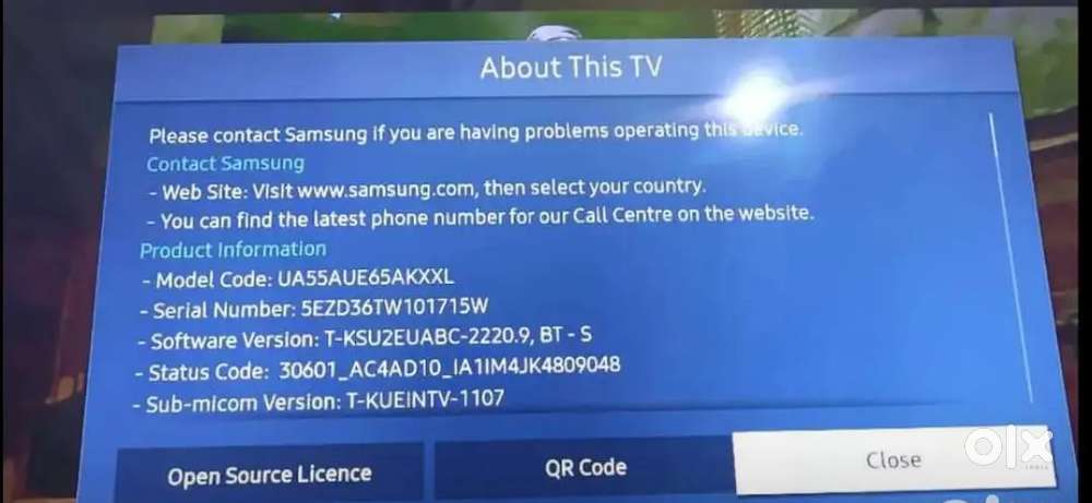 55inch samsung 4k ultra hd smart led sale in new condition