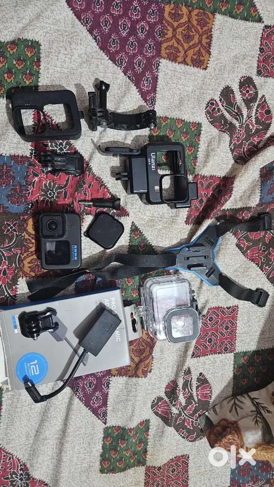 Go Pro 11 All Moto Vloging Setup Market Price is 45 for all this setup