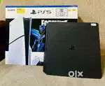 Slim PS4 gaming console with games